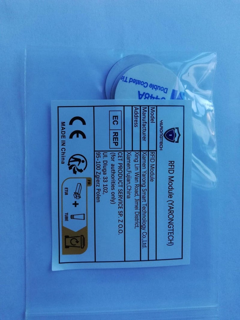 YARONGTECH 8 x NFC sticker RFID anti-metal on metal tag label 13.56mhz Dia 25mm - Image 3