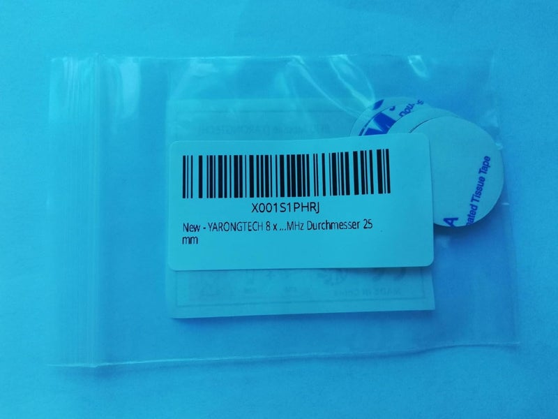 YARONGTECH 8 x NFC sticker RFID anti-metal on metal tag label 13.56mhz Dia 25mm - Image 2