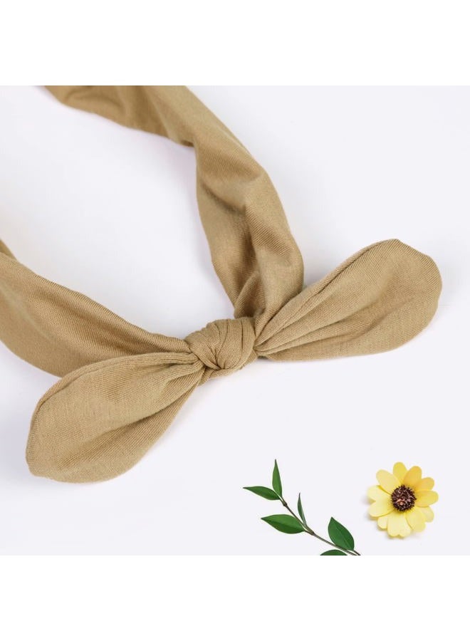 Huachi 12 حزمة أربطة رأس على شكل قوس للنساء، رباط شعر مرن، أغطية رأس، رباط رأس معقود، آذان أرنب، تركيبة عصرية رياضية، إكسسوارات شعر لطيفة - Image 4