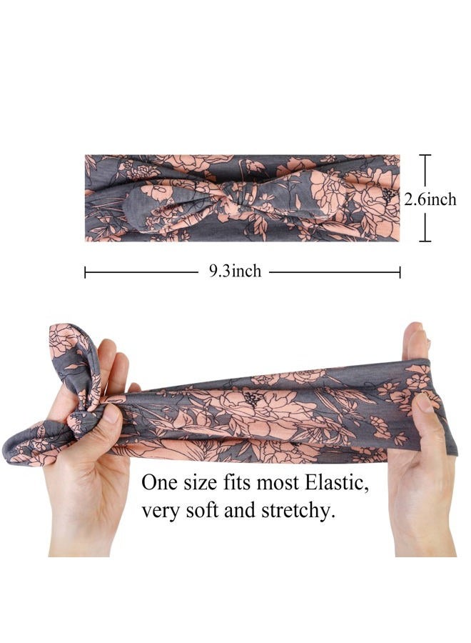 Huachi 12 حزمة أربطة رأس على شكل قوس للنساء، رباط شعر مرن، أغطية رأس، رباط رأس معقود، آذان أرنب، تركيبة عصرية رياضية، إكسسوارات شعر لطيفة - Image 2