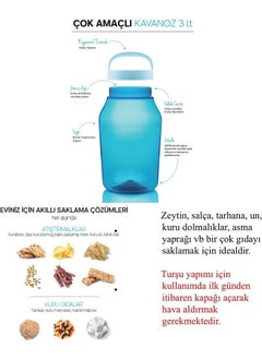 Tupperware Multi-Purpose Jar 3 Lt Pickle Storage Container Hsgl  - Image 4