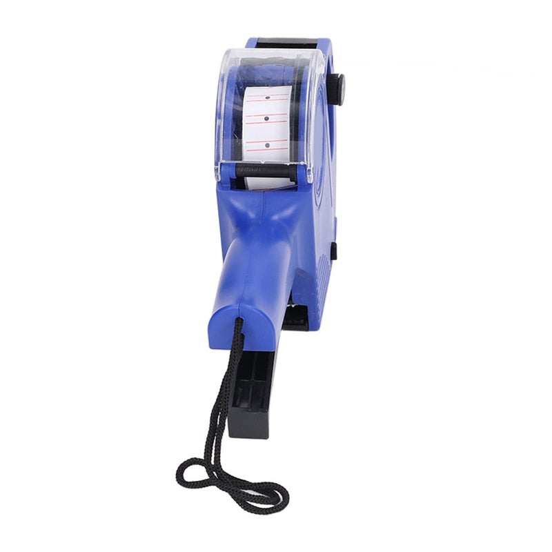 Portable Manual Label Maker 8 Digits Cart Mounted Marking Tool Compact Blue - Image 3