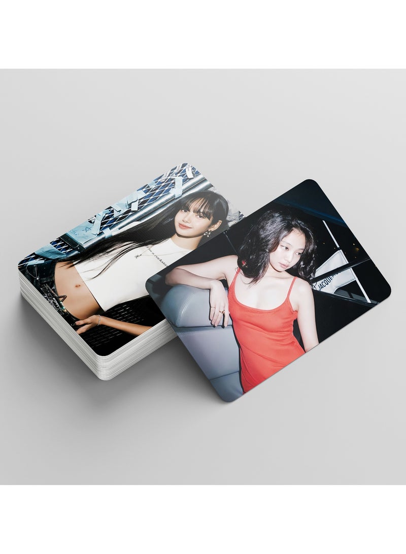 55 Piece BLACKPINK 8TH JISOO JENNIE LISA ROSE Lomo Card