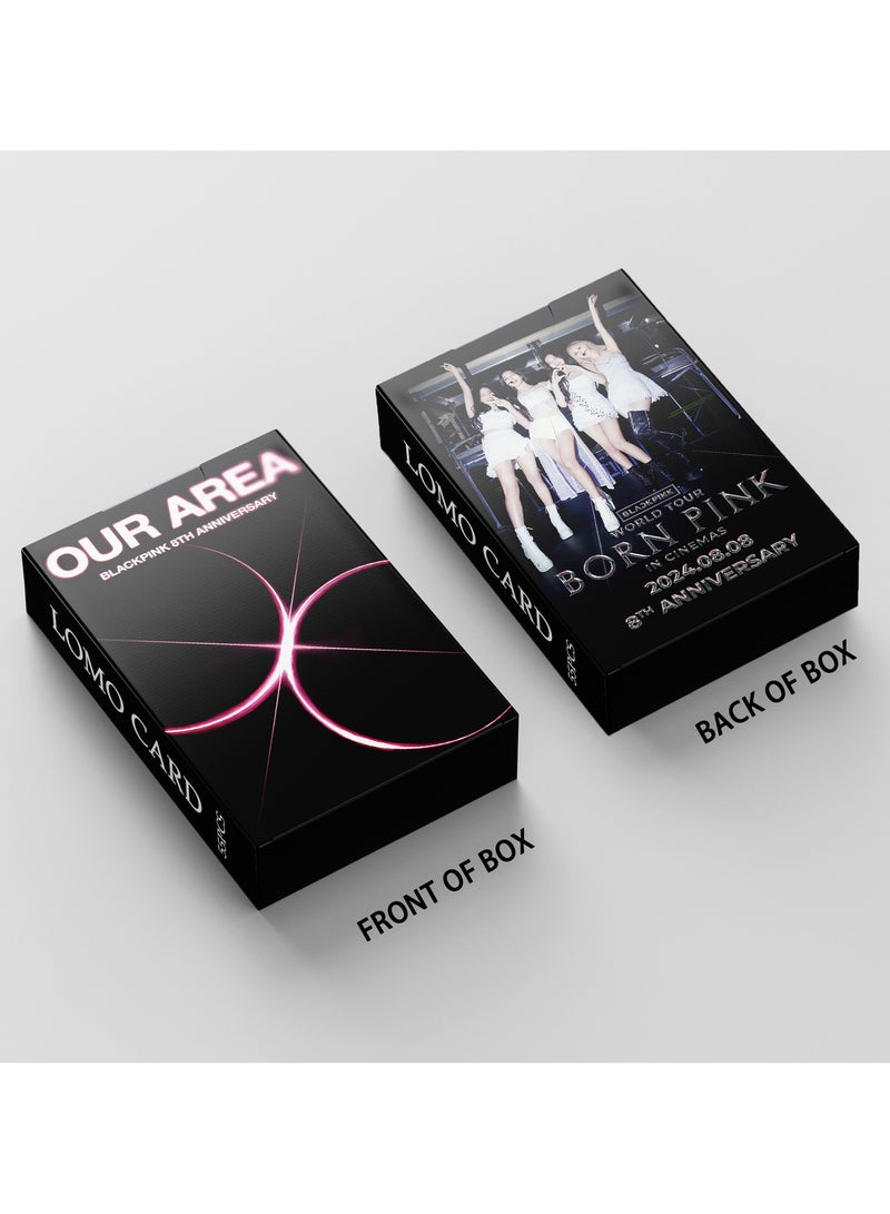 55 Piece BLACKPINK 8TH JISOO JENNIE LISA ROSE Lomo Card