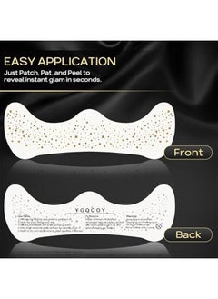 Generic Gold Glitter Freckles Face Tattoo, Sparkle Makeup Patches - 3pcs  - Image 2