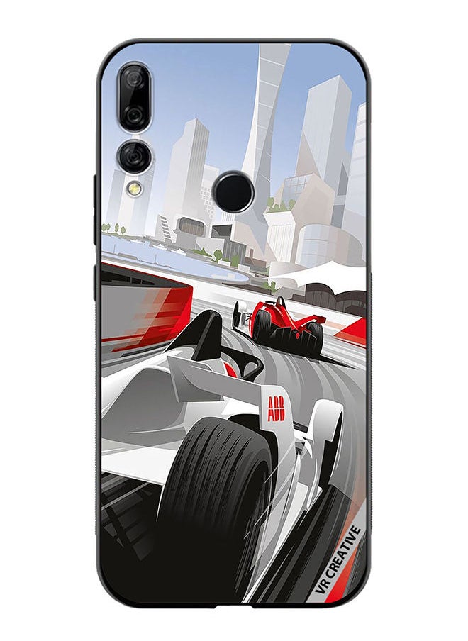 VR CREATIVE Protective Case Cover For Huawei Y9 Prime 2019 F1 Car Racing Design Multicolour  - Image 1