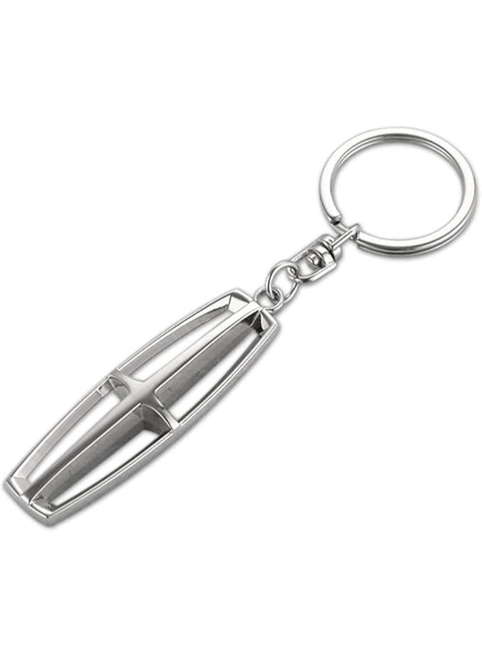 Car Logo Key Chain Rings for Man and Women Chrome Plated Key Rings (fit Lincoln) - Image 1
