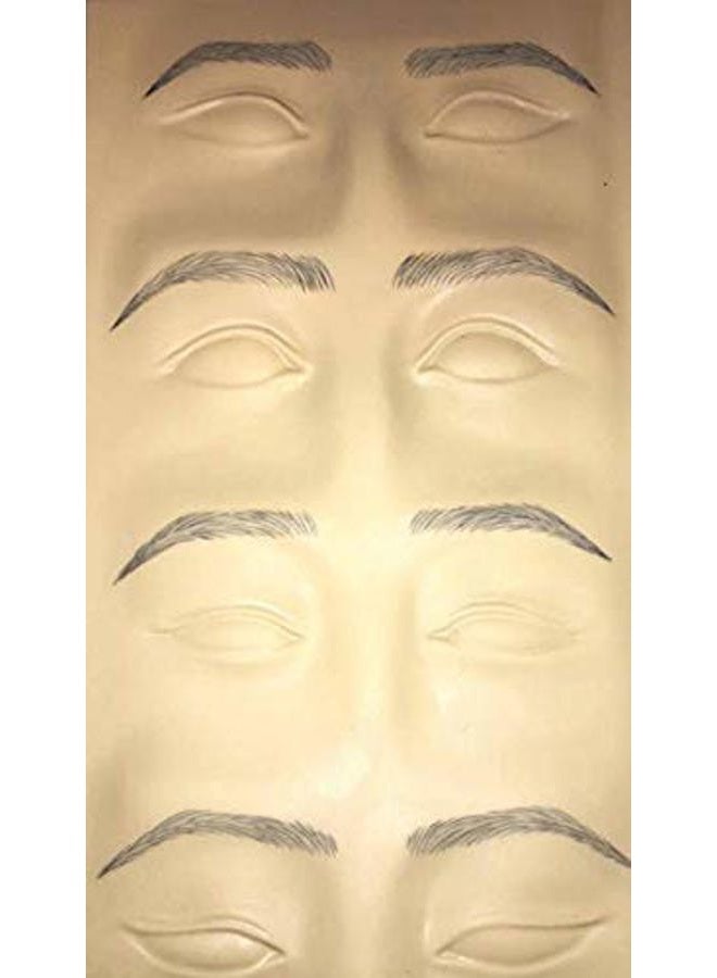 Stylia Microblading Supplies 5 Piece Practice Skin For Eyebrows: Permanent Makeup Silicone Skin To Practice Brow Micro-Blading And Needling, Fake Skin Sheets For Professionals And Beginners - Image 5