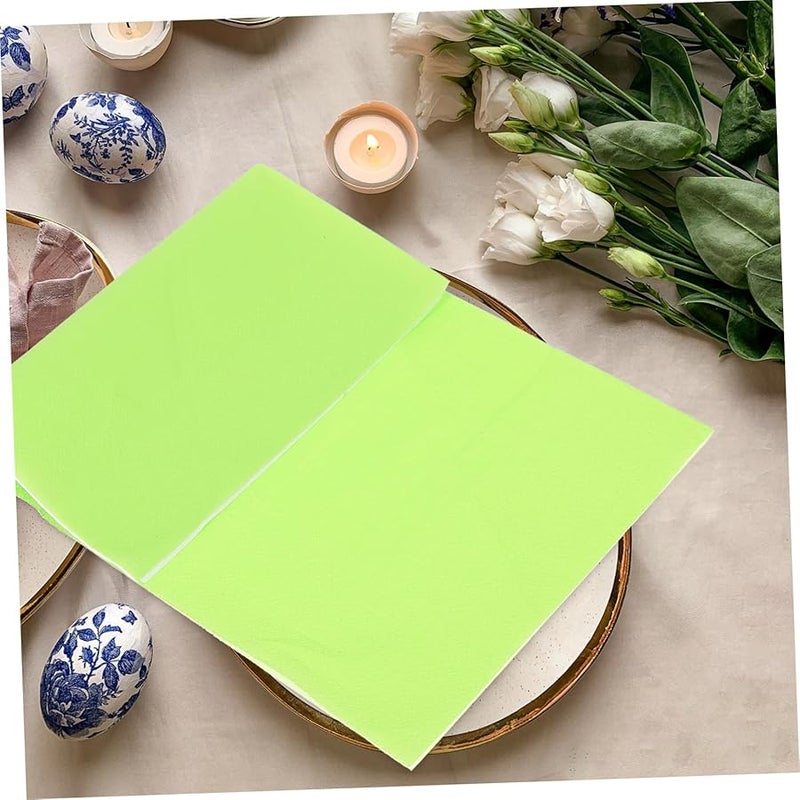 Light Green Double Layer Paper Napkins 20pcs for Weddings Parties Events Banquets - Image 3