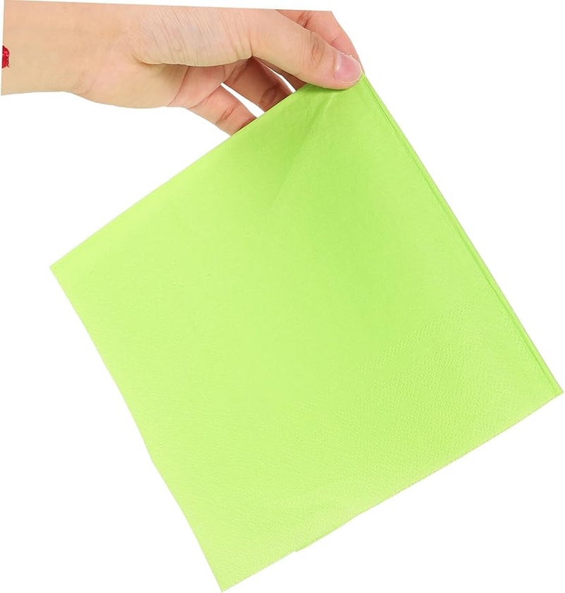 Light Green Double Layer Paper Napkins 20pcs for Weddings Parties Events Banquets - Image 5