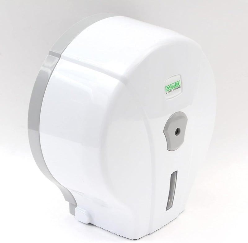 Vialli Toilet Paper Holder - White, Plastic