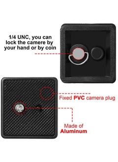 General 41 mm QR Release Plate Camera Tripod Ball Head Quick Release Plate Replacement Compatible with Ambico V-0552 V-0554, Sunpak 7500 Pro 7500tm 7575, Kalimar Pro-tech V-40(2 Pieces)  - Image 4