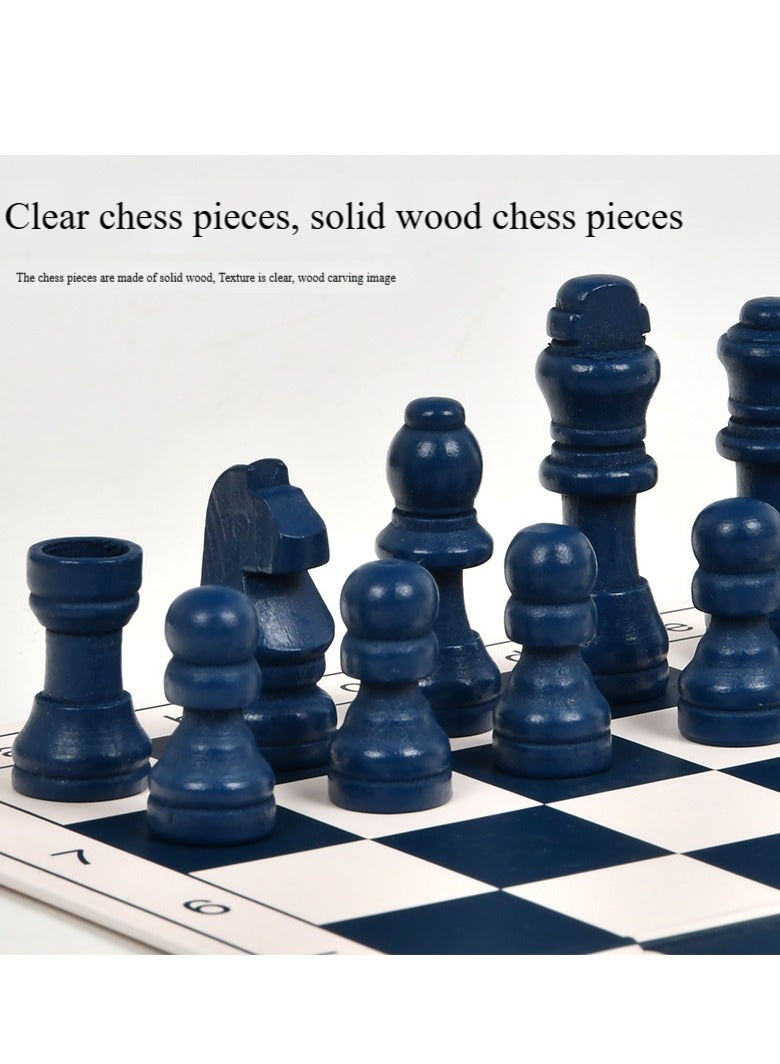 3-in-1 Folding Board Chess, Kids & Adults Magnetic Set with Checkers & Backgammon (Beginner-Friendly) - Image 4