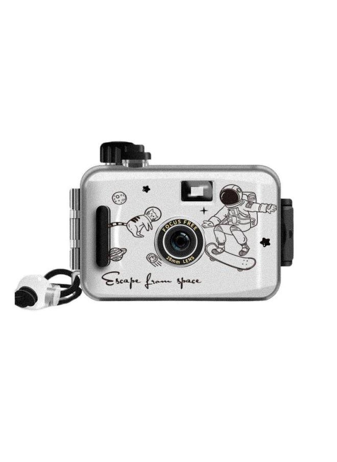 Generic Retro Fool Film Camera Non-Pole Film Machine Fool Machine Campus Camera Student Birthday Gift Female-Body Color:Package Four-meet Unicorn  - Image 5