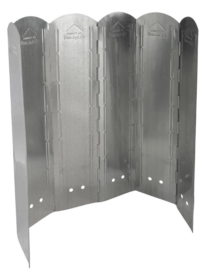 AL SANIDI Air resistant wind screen Stove fire wind screen Multicolored Size 70 Cm 6 Slide - Image 1