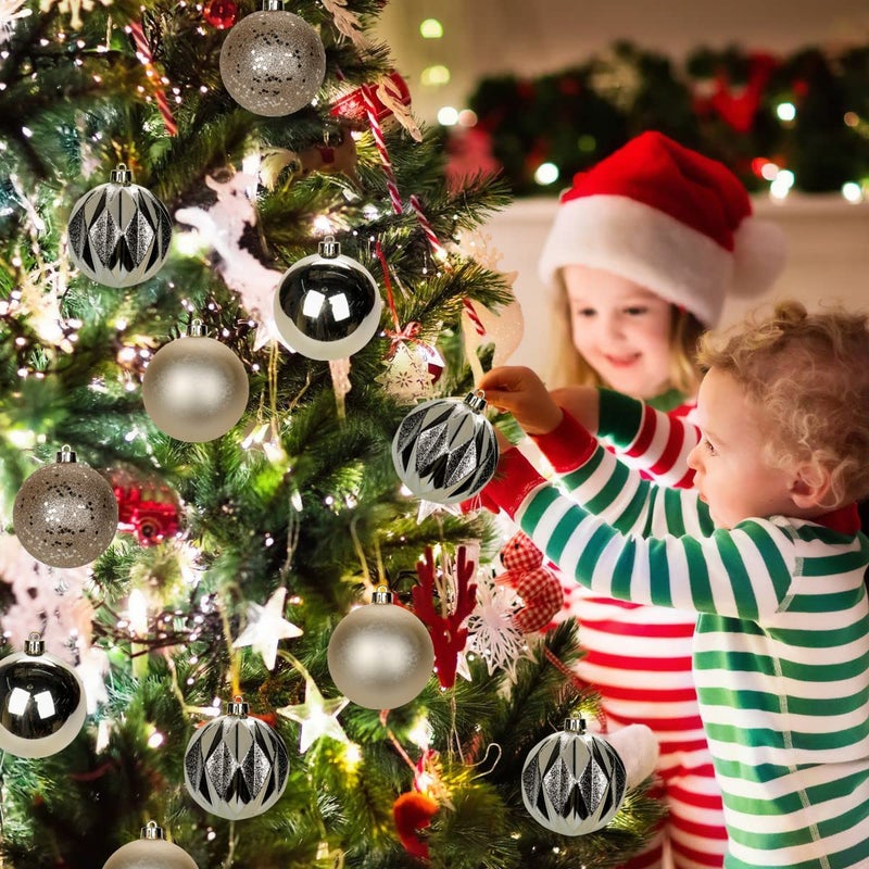 Briful 12pcs 3.15 "" عيد الميلاد الحلي الحلي شاتات شيربانيا زخارف شجرة عيد الميلاد كرات الأشجار الهالوين الحلي د؟ - Image 4