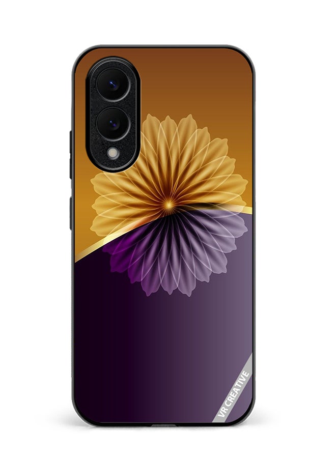 VR CREATIVE Protective Case Cover For Samsung Galaxy S25 Edge Flower Design Multicolour