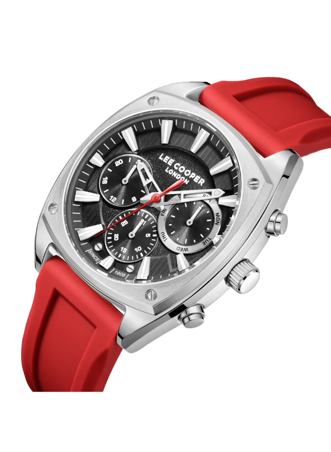 Lee Cooper Men's Silicone Multi Function Watch LC08237.468 - 43x50,5 mm