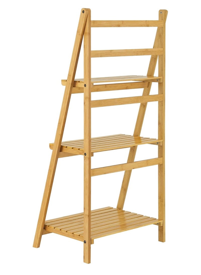 DubaiGallery Bathroom Shelf - Bamboo - Ladder Shelf - With 3 Shelves - Stylish Loom - Image 3