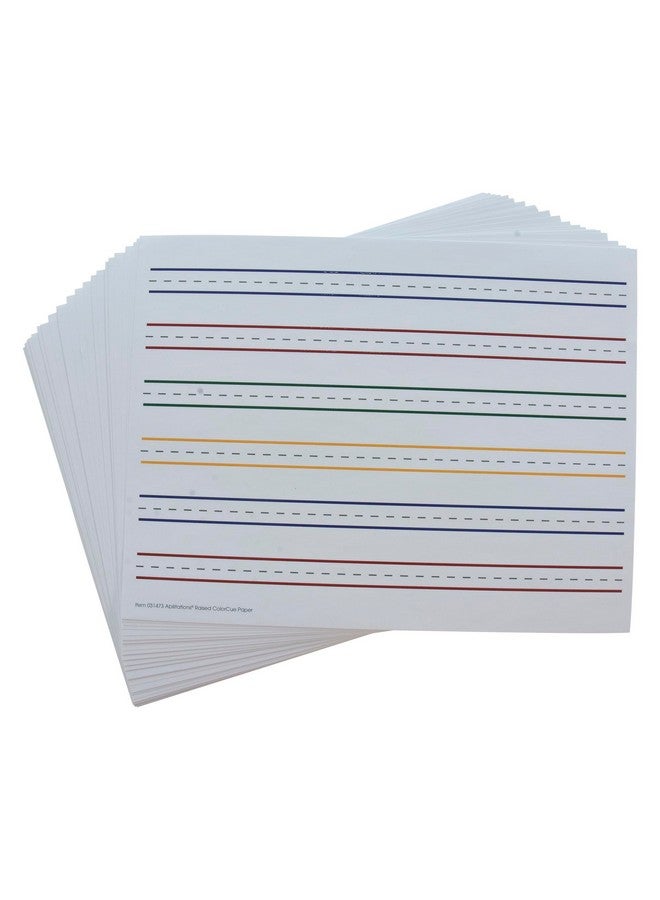Abilitations - 31473 4-Color Raised Colorcue Paper, Pack Of 50 - Image 1