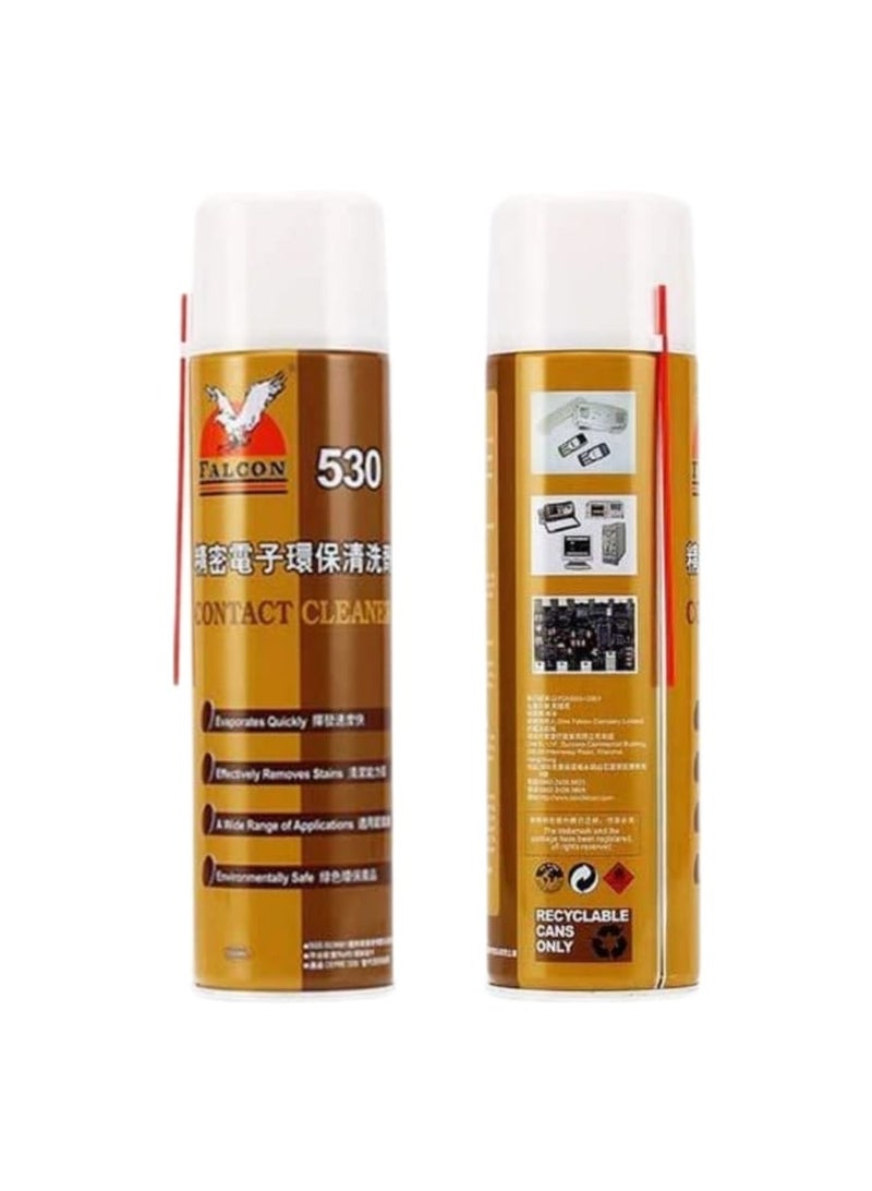 Falcon 530 Electronic Cleaner 550ml – Fast-Drying Spray for PC, Laptop & Circuit Boards | Safe Residue-Free Formula - Image 2