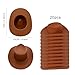 Gexolenu 20 Pcs Plastic Mini Cowboy Hat Decoration Western Cowgirl Hat Doll Hats for Dollhouse Party Decoration Boy Girl Birthday Cake Decor SupplyBrown - Image 4