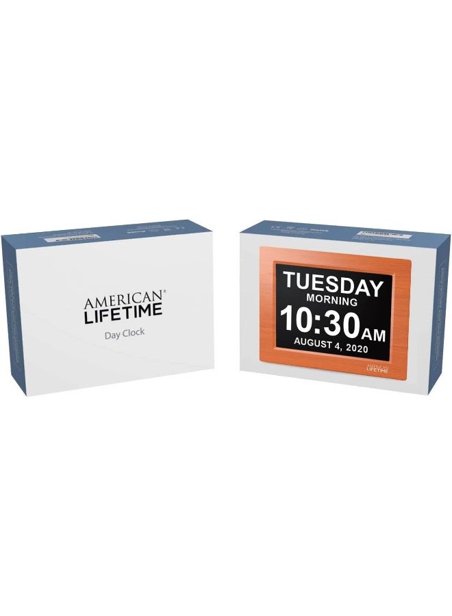 American Lifetime New 2026 Dementia Clock Large Digital Clock for Seniors Large Display with Custom Alarms Calendar Clock with Day Date for Elderly Clear Numbers Alzheimer Digital Clock Wood - Image 2