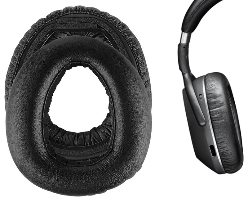 jingewell Replacement Ear Pads Cushions for Sennheiser PXC 550 PXC 550-II Wireless MB 660 PXC480 Series Headphones Earpads, Headset Leather Ear Cups Repair Parts (Black Cushions for Sennheiser PXC 550) - Image 4