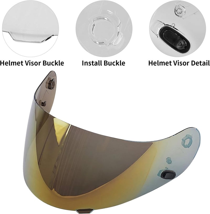 VCOROS Motorcycle Helmet Face Shield Visor Repalcement for HJC Helmet HJ-09 CL-15 CL-17 CL-16 CL-SP AC-12 FS-10 CS-R1 IS-16 CS-R2 Shield - Image 3
