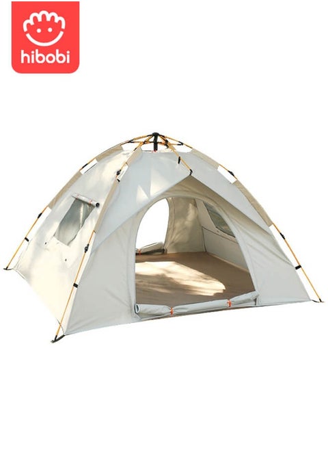 Outdoor portable folding automatic camping beach quick-open camping tent with rain proof silver glue coating