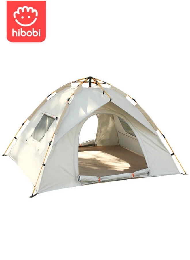 Outdoor portable folding automatic camping beach quick-open camping tent with rain proof silver glue coating