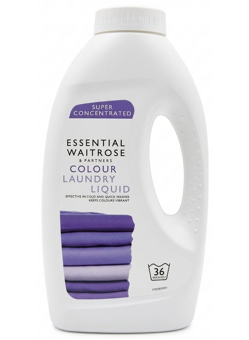 ESSENTIAL WAITROSE & PARTNERS Colour Laundry Liquid 36 Washes 900 ML - Image 1