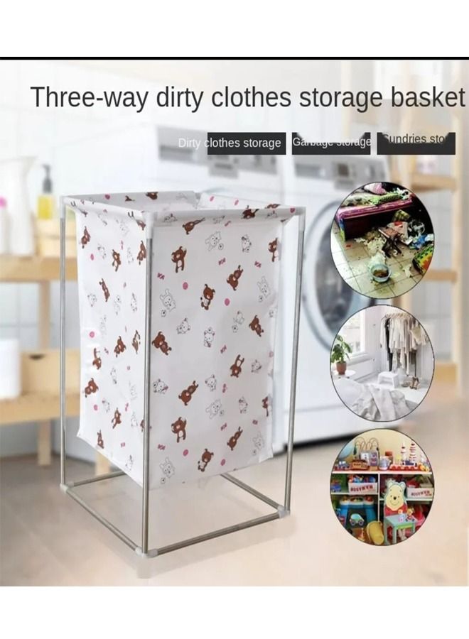fashionhome Household Multipurpose Use Large Laundry Bag Storage Basket Clothes Storage Bag 33x33x54 cm - Image 2