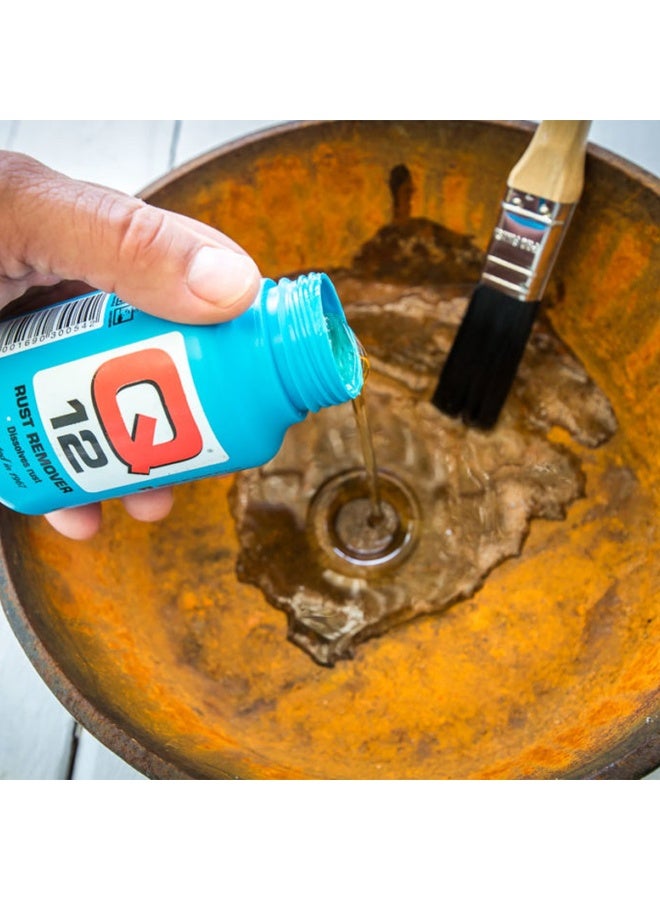 Q12 2pcs Q12 Rust Remover 200ml, Metal Rust Cleaning Solution for Car Parts Tools Bolts Chains, Fast Acting Rust Cleaner Liquid for Industrial Home and Automotive Use - Image 3