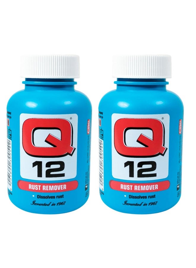 Q12 2pcs Q12 Rust Remover 200ml, Metal Rust Cleaning Solution for Car Parts Tools Bolts Chains, Fast Acting Rust Cleaner Liquid for Industrial Home and Automotive Use - Image 1