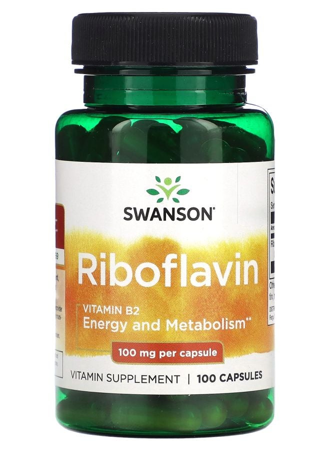 SWANSON Riboflavin 100 mg 100 Capsules
