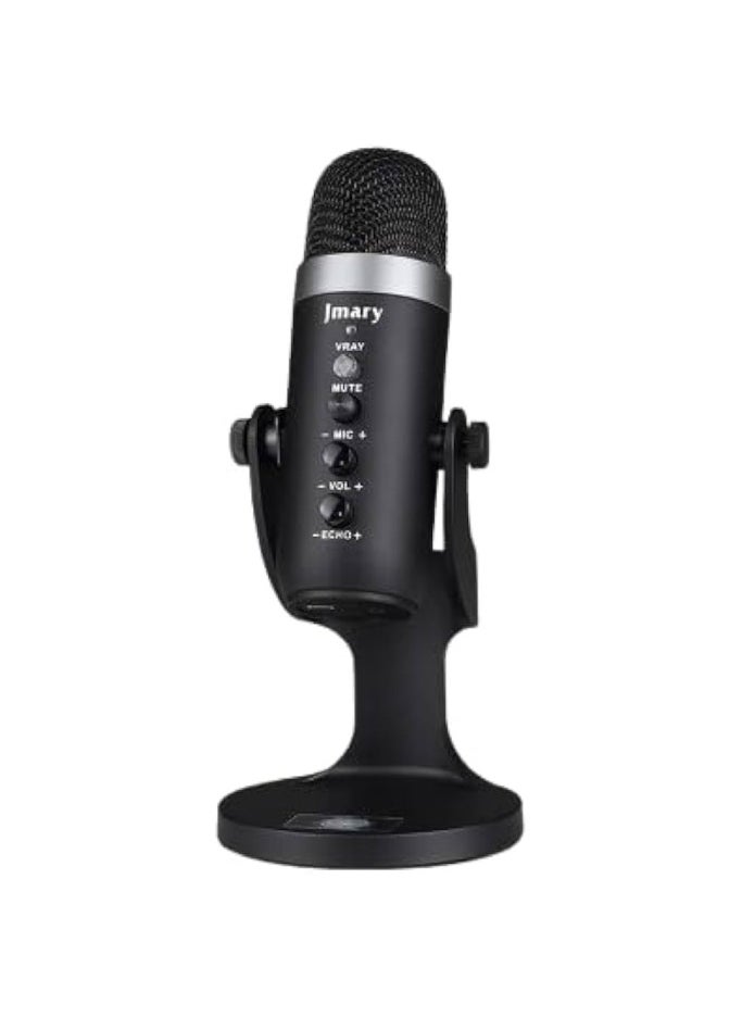 Jmary 🎙️ MC-PW8 USB Condenser Microphone for Podcasting, Streaming, Gaming, Voice-Over & Recording – Plug & Play Mic with Noise Reduction, Adjustable Tripod Stand, Mute Button & Volume Control – Compatible with PC, Laptop, Mac – Studio-Quality Sound  - Image 2