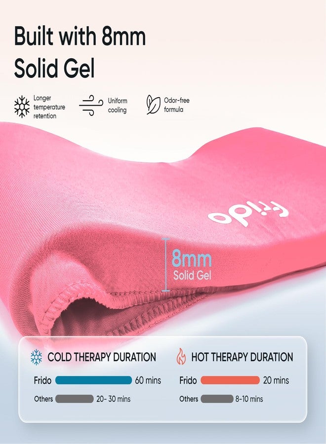 Frido Hot & Cold Therapy Cap | 360° Full Head Coverage | Reusable Cooling & Warming Cap with Gentle Compression | Pink - Image 3