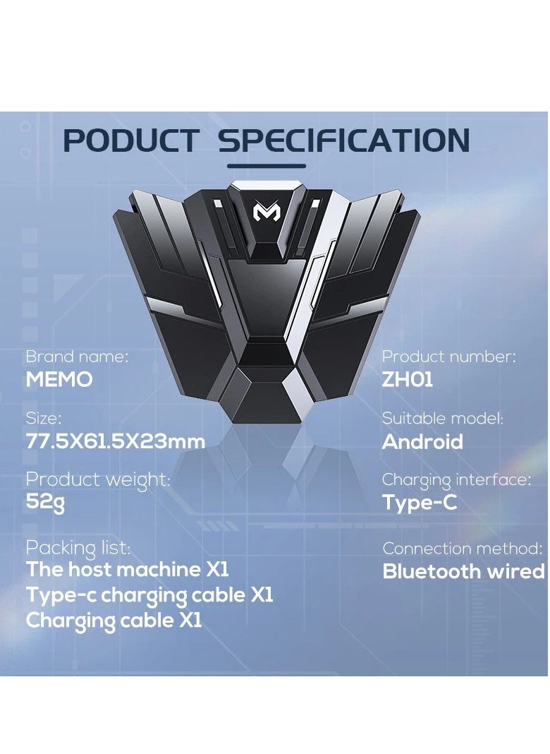 Memo - MEMO Keyboard and Mouse Converter Fashion Design Gaming Joystick Memo ZH01 for PC and Mobile Games - Image 1