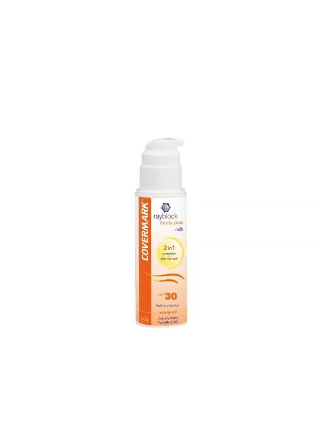 Covermark Rayblock Body Plus Milk 2-In-1 Sunscreen SPF30 150ml - Image 1