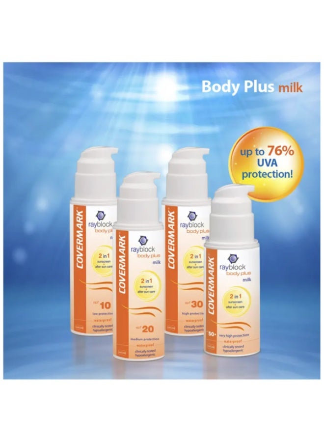 Covermark Rayblock Body Plus Milk 2-In-1 Sunscreen SPF30 150ml - Image 2