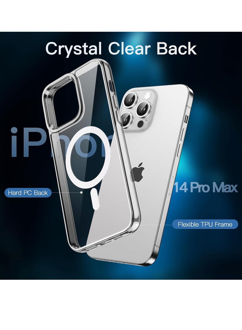 ELTRAZONE [5 in 1 for iPhone 14 Pro Max Case Clear, with 2X Screen Protector + 2X Lens Protector, [UV Coating& Military Grade Shockproof] [No Yellowing] Case for iPhone 14 Pro Max 6.7 Inch - Image 3