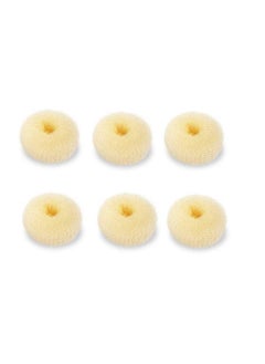 SQULIGT Mini Chignon Donut Hair Shaper 6 PCS Bun Makers for Short and Thin Hair 2 Inch Beige Bun Forms for Kids  Girls 