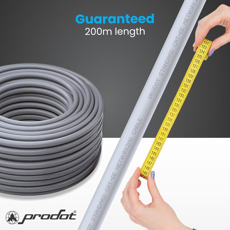 ProDot Cat 6e 200m (100mx2) Ethernet Cable/LAN Cable/Network Cable I High Speed 250MHZ I Weatherproof/UV Resistant I RJ45 Lan Cable I -10° To 60° Weather I Solid Conductor I 4 Pair Without Connector - Image 2