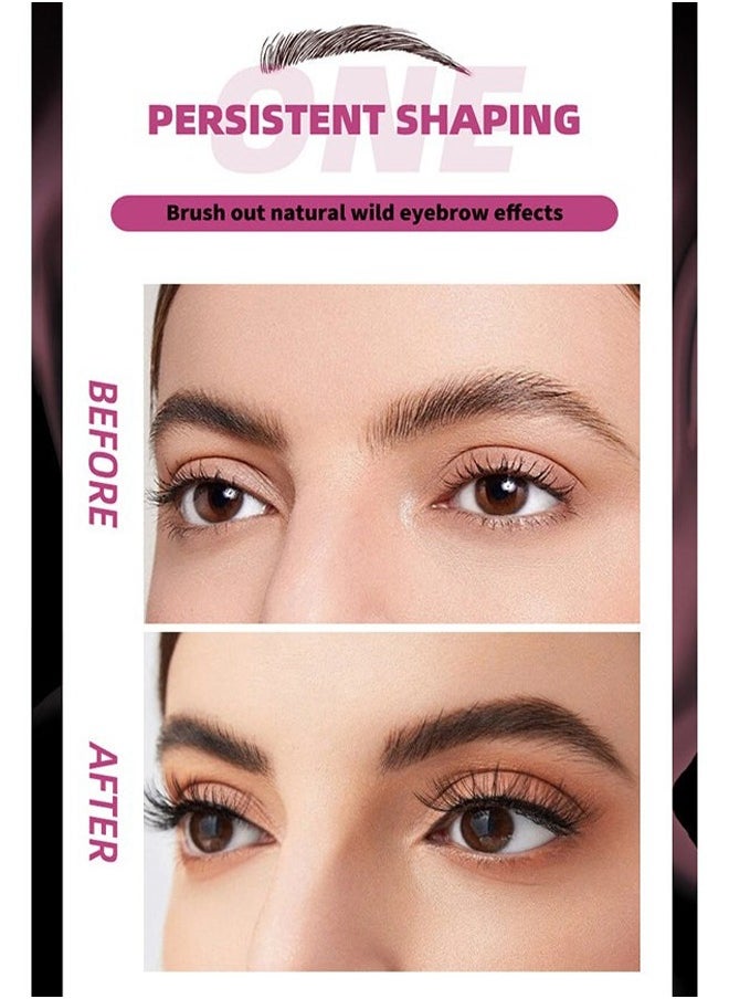 OCHEAL - Tattoo Brow, Peel Off Eyebrow Gel Tint, Semi Permanent Brow Tint, Last Up to 3 Days, Waterproof, Transfer-proof（02 DARK BROWN） - Image 1