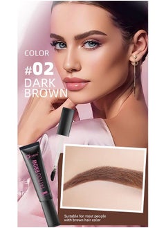 OCHEAL Tattoo Brow, Peel Off Eyebrow Gel Tint, Semi Permanent Brow Tint, Last Up to 3 Days, Waterproof, Transfer-proof（02 DARK BROWN）  - Image 2