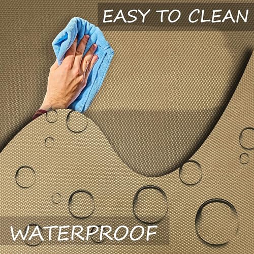 ElastPro (30 cm X 3 m) Beige EVA Food Grade Washable Anti Slip Mat/Sheet for Fridge, Shelf Liner, Table, Kitchen Drawer mat (Diamond Texture, Beige) - Image 3