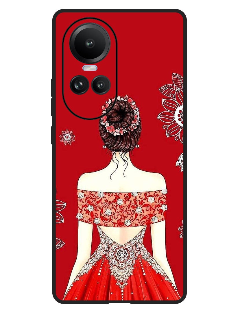 Theodor Protective Case Anti Scratch Shock Proof Bumper Cover For Oppo Reno 10/10 Pro Cute Ladyy - Image 1