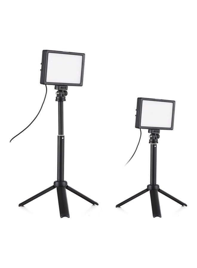 إسكدنيا طقم مصابيح LED مكتبي للتصوير الفوتوغرافي بقدرة 15 وات من 3 قطع أسود - Image 4