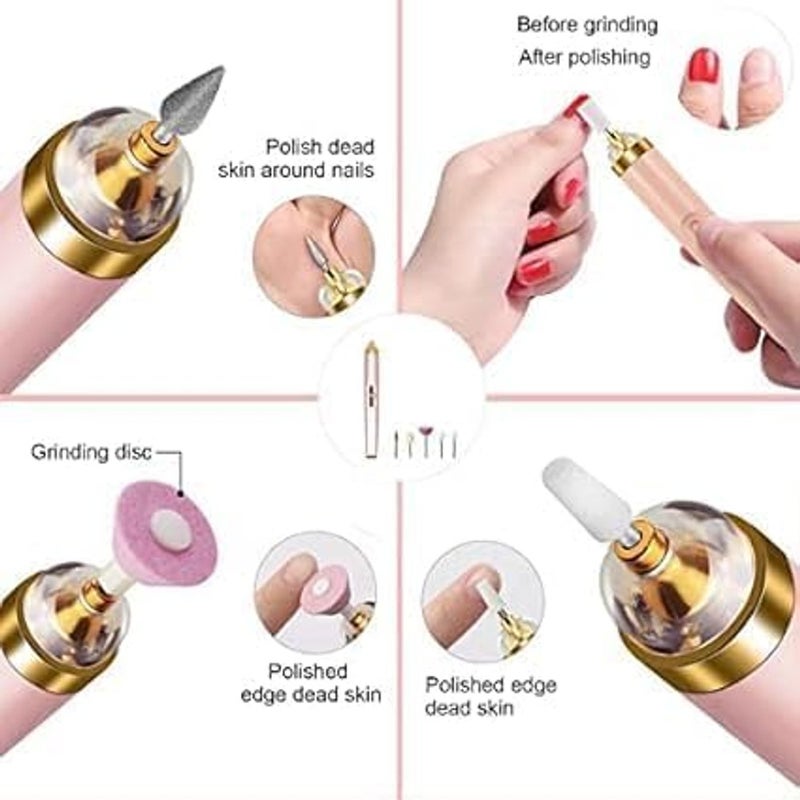 ALKAYAN Electric Nail File USP Charging Electric Nail File 2 Speed Adjustable Nail Fi... - Image 3